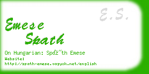 emese spath business card